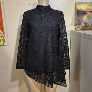 Soft Sorroundings All Lace Elegant Blouse S